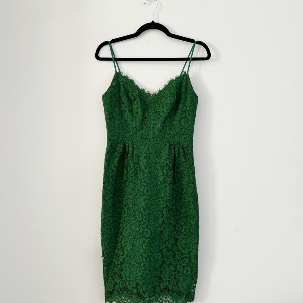 GREEN LACE DRESS
